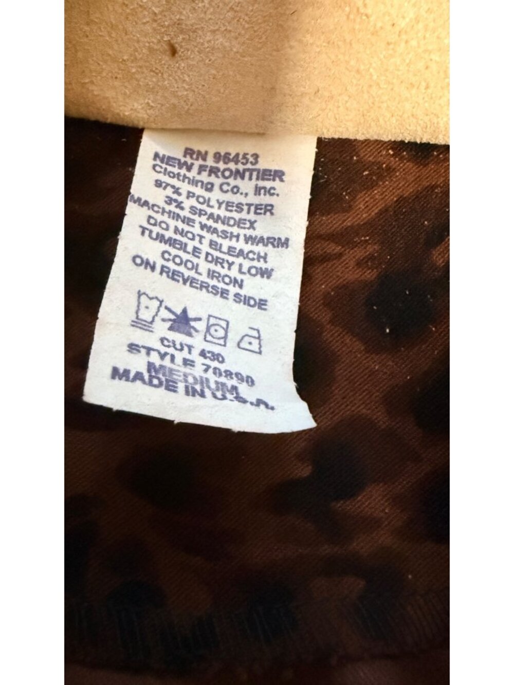 New Frontier Vintage 90s Jacket Womens M Leopard Print Western Style - Picture 6 of 12